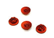 Realistic M4 Size Machined 4mm Serrated Wheel Nuts Flanged for Most 1/10 Scale