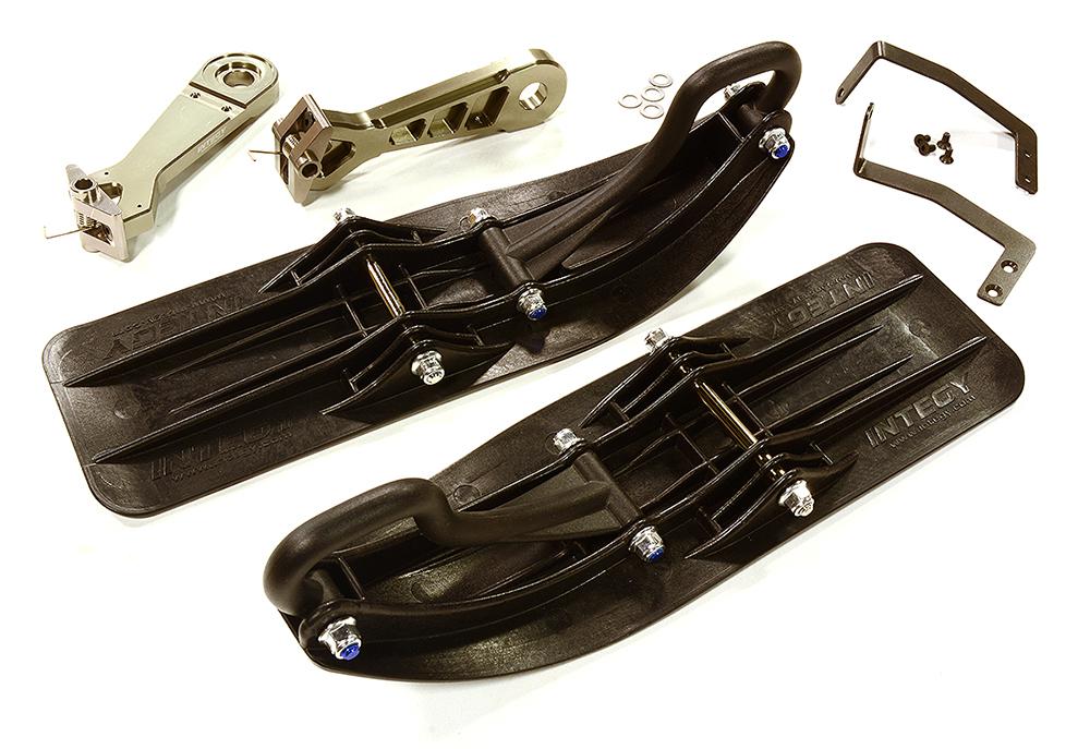 Front Sled Ski Attachment Set for Traxxas X-Maxx (for RWD Operation)