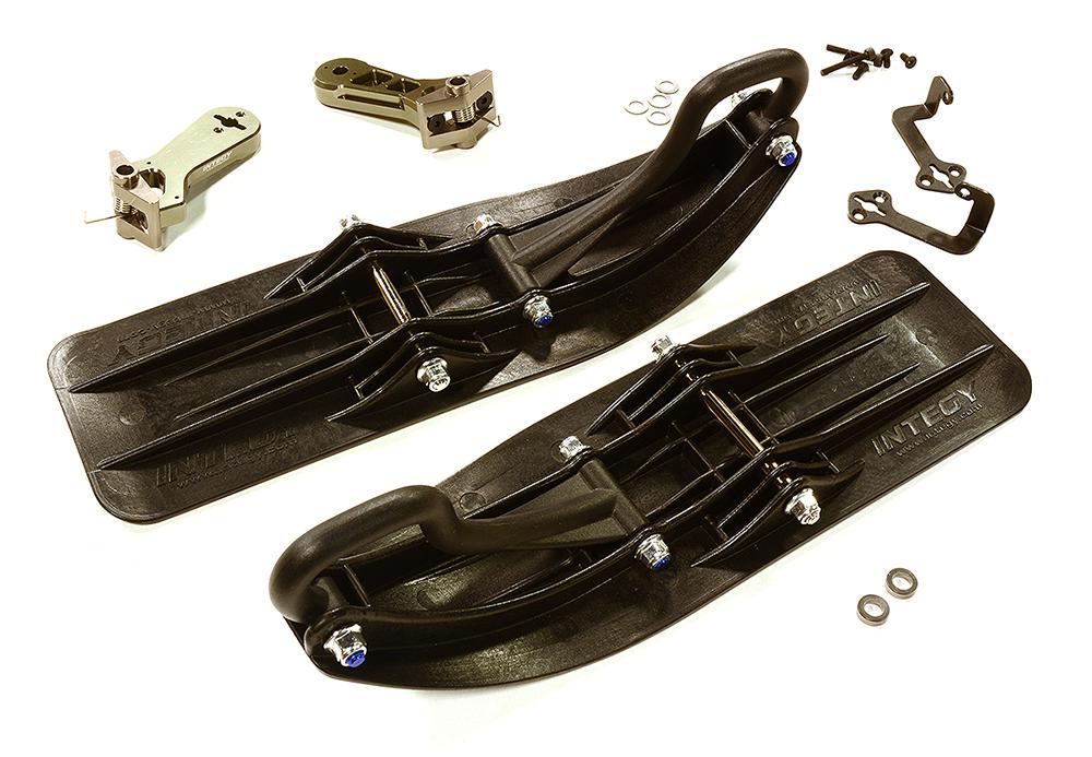 Front Sled Ski Attachment Set for Traxxas 1/7 Unlimited Desert Racer (for RWD)