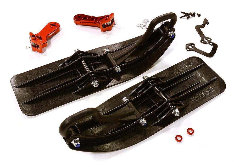 Front Sled Ski Attachment Set for Traxxas 1/7 Unlimited Desert Racer (for RWD)