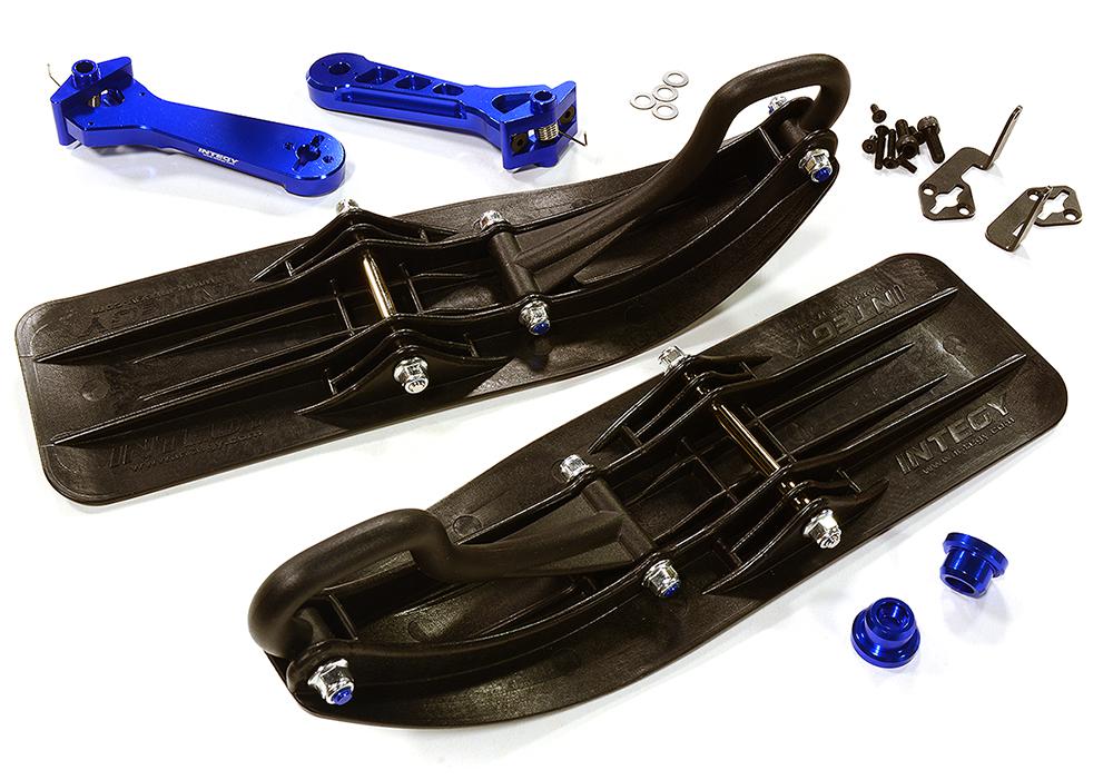 Front Sled Ski Attachment Set for Axial 1/8 Yeti XL (for RWD Operation)