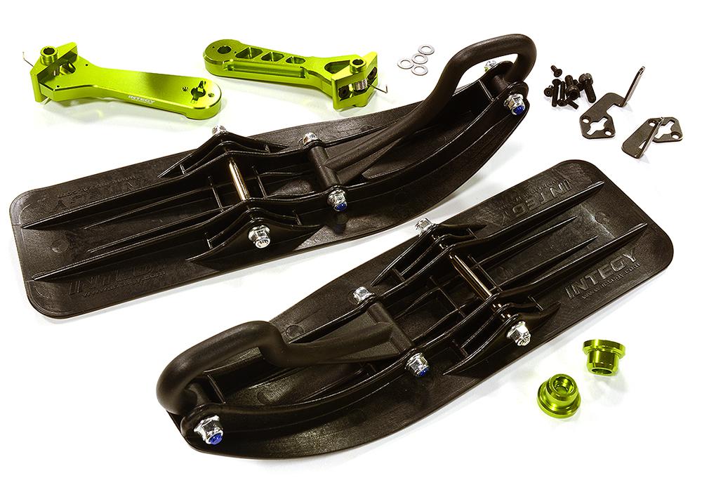 Front Sled Ski Attachment Set for Axial 1/8 Yeti XL (for RWD Operation)