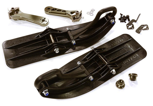 Front Sled Ski Attachment Set for Axial 1/8 Yeti XL (for RWD Operation)