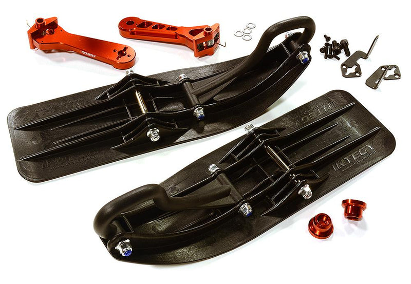 Front Sled Ski Attachment Set for Axial 1/8 Yeti XL (for RWD Operation)