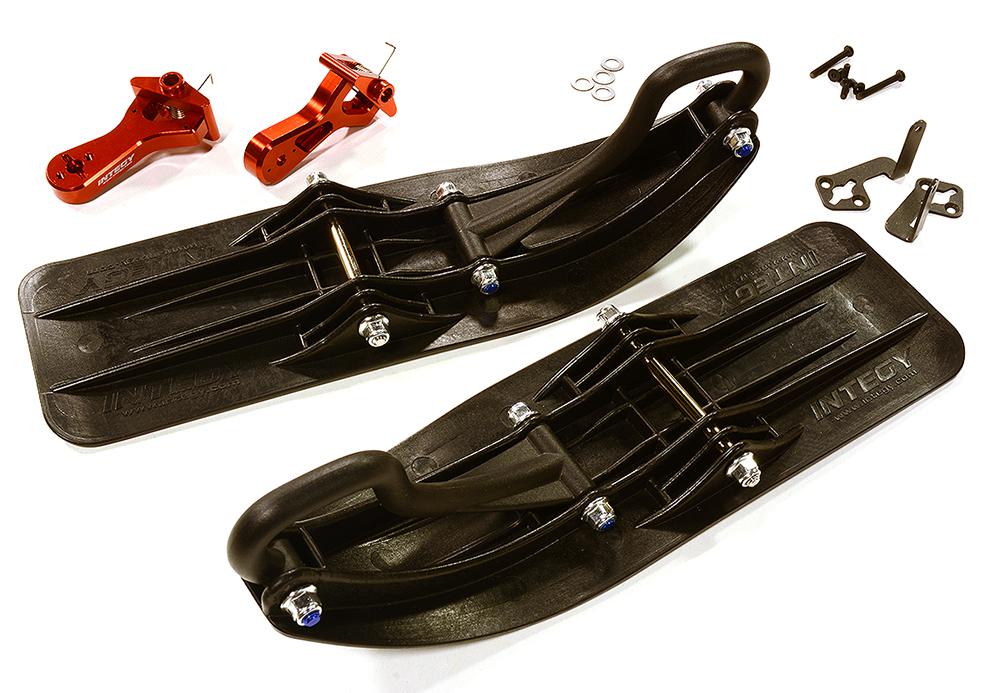 Front Sled Ski Attachment Set for Traxxas TRX-4 (for RWD Operation)