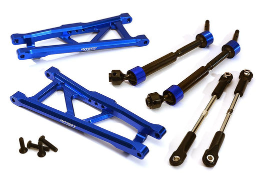 Billet Extended Rear Suspension Kit+Drive Shafts for Traxxas 1/10 Stampede 2WD