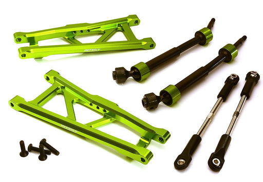 Billet Extended Rear Suspension Kit+Drive Shafts for Traxxas 1/10 Stampede 2WD