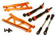 Billet Extended Rear Suspension Kit+Drive Shafts for Traxxas 1/10 Stampede 2WD