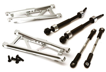 Billet Extended Rear Suspension Kit+Drive Shafts for Traxxas 1/10 Stampede 2WD