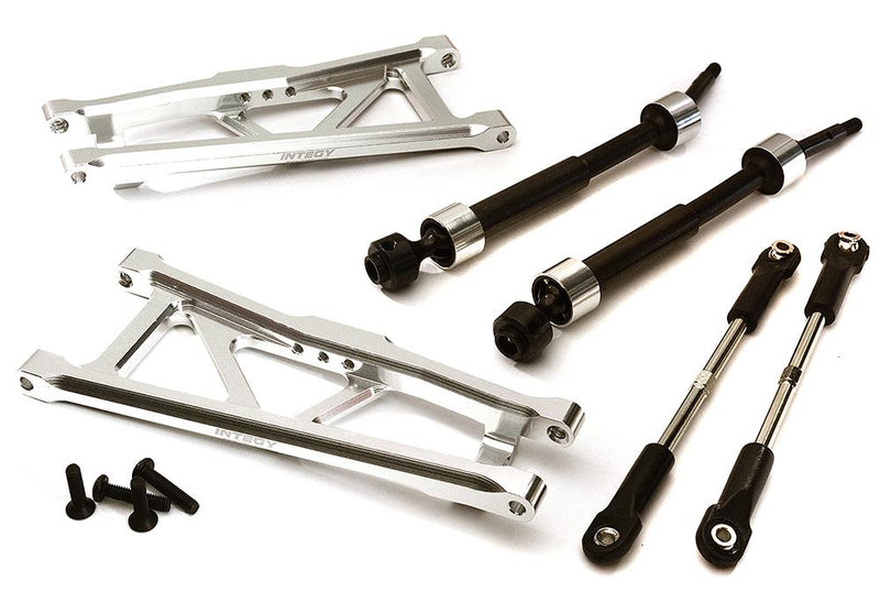 Billet Extended Rear Suspension Kit+Drive Shafts for Traxxas 1/10 Stampede 2WD