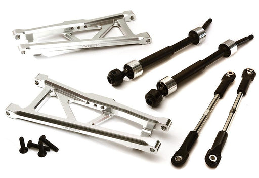 Billet Extended Rear Suspension Kit+Drive Shafts for Traxxas 1/10 Stampede 2WD