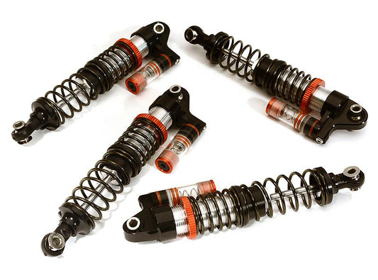 Adjustable Rebound Piggyback Shock (4) for Traxxas TRX-4 Scale & Trail Crawler