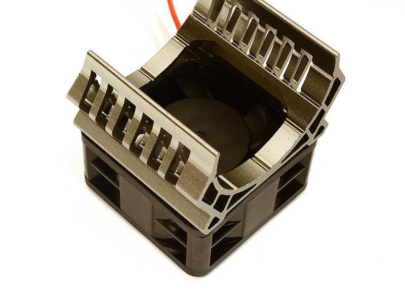 36mm Motor Heatsink+40x40mm Cooling Fan 16k rpm for Most 1/10 On-Road & Off-Road