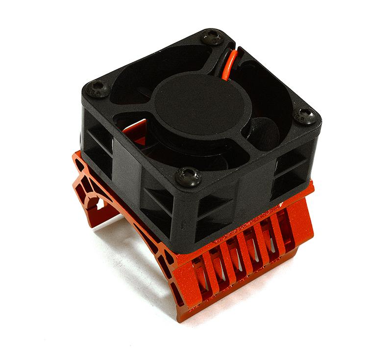 36mm Motor Heatsink+40x40mm Cooling Fan 16k rpm for Most 1/10 On-Road & Off-Road