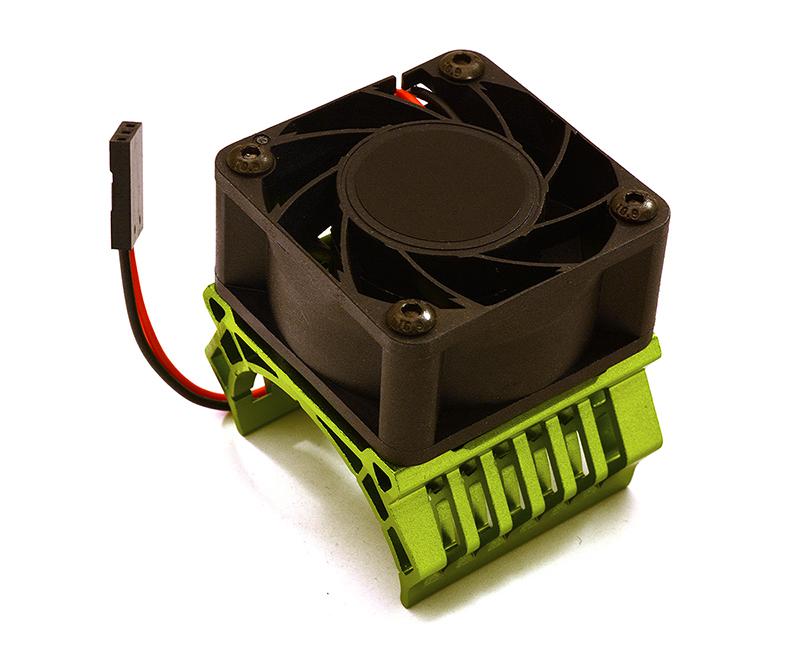 36mm Motor Heatsink+40x40mm Cooling Fan 17k rpm for Most 1/10 On-Road & Off-Road