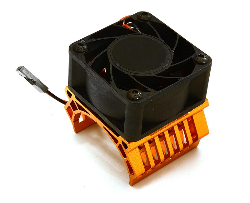 36mm Motor Heatsink+40x40mm Cooling Fan 17k rpm for Most 1/10 On-Road & Off-Road