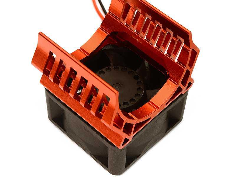 36mm Motor Heatsink+40x40mm Cooling Fan 17k rpm for Most 1/10 On-Road & Off-Road