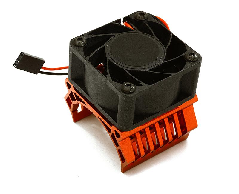 36mm Motor Heatsink+40x40mm Cooling Fan 17k rpm for Most 1/10 On-Road & Off-Road