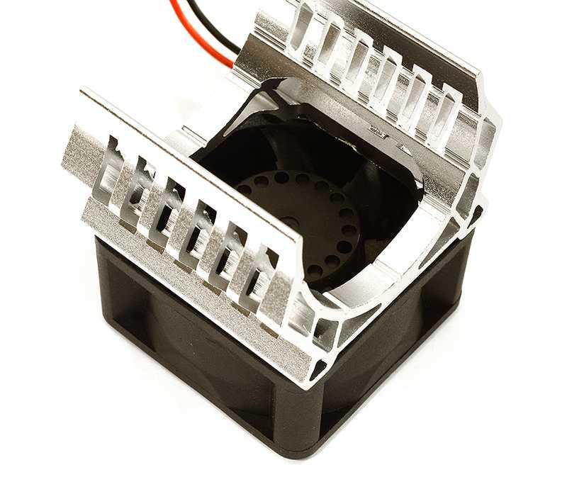 36mm Motor Heatsink+40x40mm Cooling Fan 17k rpm for Most 1/10 On-Road & Off-Road