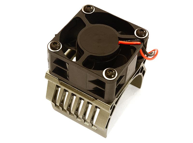 42mm Motor Heatsink+40x40mm Cooling Fan 16k rpm for 1/10 Summit & E-Revo