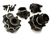 Billet Machined Alloy Rear Portal Drive Housing Set w/ Mount for Traxxas TRX-4