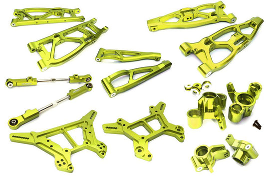 Green Billet Machined Alloy Suspension Upgrade Kit for Arrma 1/8 Kraton 6S BLX