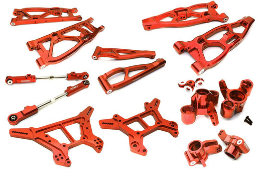 Red Machined Alloy Suspension Upgrade Kit for Arrma Kraton 6S BLX 1/8 Scale