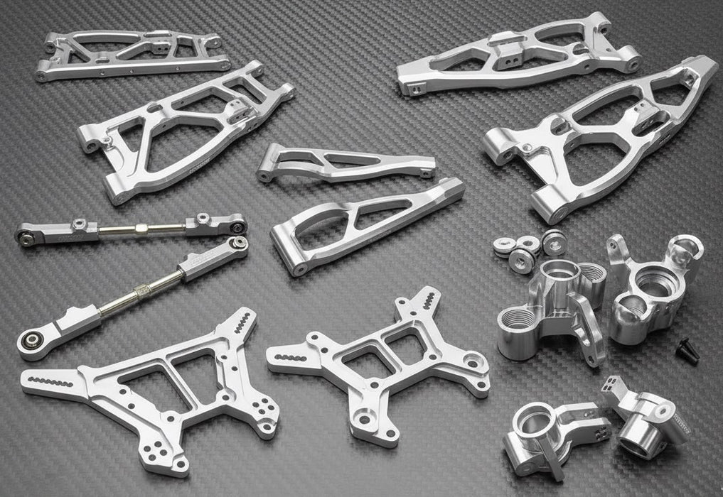 Silver Billet Machined Alloy Suspension Upgrade Kit for Arrma 1/8 Kraton 6S BLX