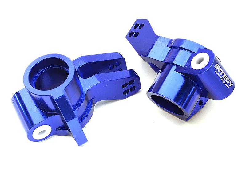 Blue Billet Machined Rear Hub Carriers for Arrma Kraton 6S BLX 1/8 Scale