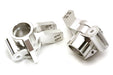 Silver Billet Machined Rear Hub Carriers for Arrma Kraton 6S BLX (1/8 Scale)