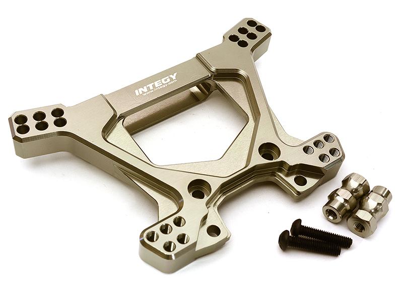 Billet Machined Alloy Rear Shock Tower for Traxxas 1/10 Rustler 4X4