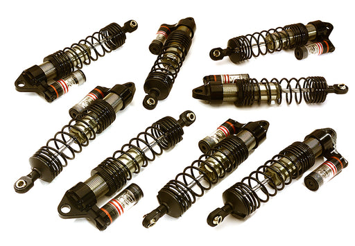 Billet Machined Piggyback Shock Set (8) for Traxxas 1/10 Scale E-Maxx Brushless