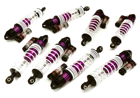 Billet Machined Piggyback Shock Set (8) for Traxxas 1/10 Scale E-Maxx Brushless