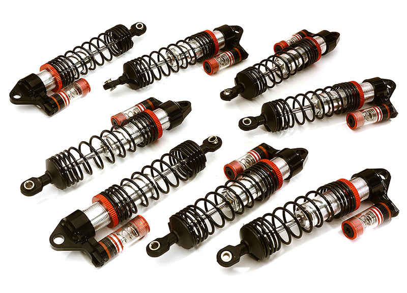 Billet Machined Piggyback Shock Set (8) for Traxxas 1/10 Scale E-Maxx Brushless