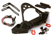 Realistic Front Alloy Bumper w/ LED for Most SCX-10 & TRX-4 w/ 40-43mm Mount