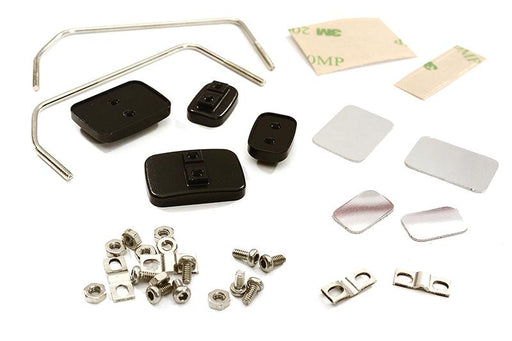 Billet Machined Side Mirror Set for Custom 1/14 Semi-Tractor Truck