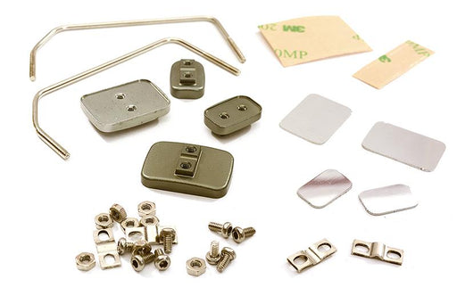 Billet Machined Side Mirror Set for Custom 1/14 Semi-Tractor Truck
