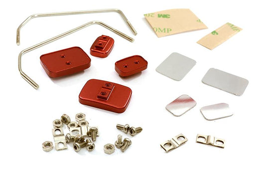 Billet Machined Side Mirror Set for Custom 1/14 Semi-Tractor Truck