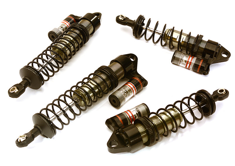 Machined Piggyback Shock Set (4) for Traxxas 1/10 Stampede 4X4 & Rustler 4X4