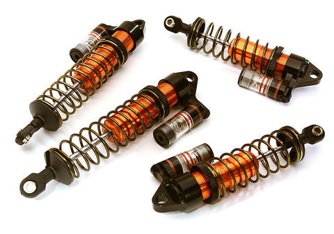 Machined Piggyback Shock Set (4) for Traxxas 1/10 Stampede 4X4 & Rustler 4X4