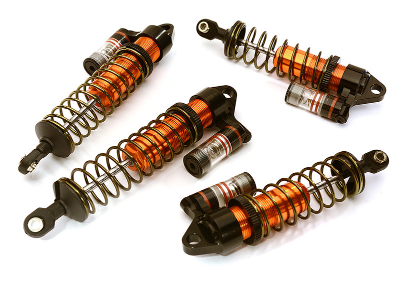 Machined Piggyback Shock Set (4) for Traxxas 1/10 Stampede 4X4 & Rustler 4X4