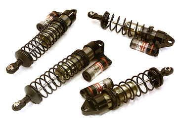 Billet Machined Piggyback Shock Set (4) for Traxxas 1/10 Slash 2WD & Nitro Slash