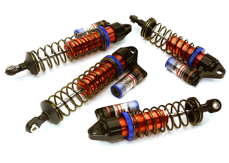 Billet Machined Piggyback Shock Set (4) for Traxxas 1/10 Slash 2WD & Nitro Slash