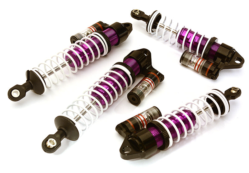 Billet Machined Piggyback Shock Set (4) for Traxxas 1/10 Slash 4X4