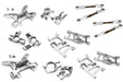 Silver Billet Machined Upgrade Conversion Kit for Losi 1/5 Desert Buggy XL-E 1.0