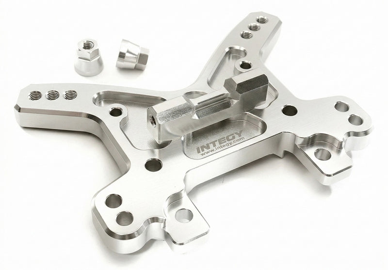 Silver Billet Machined Front Shock Tower Upgrade for Losi 1/5 Desert Buggy XL-E