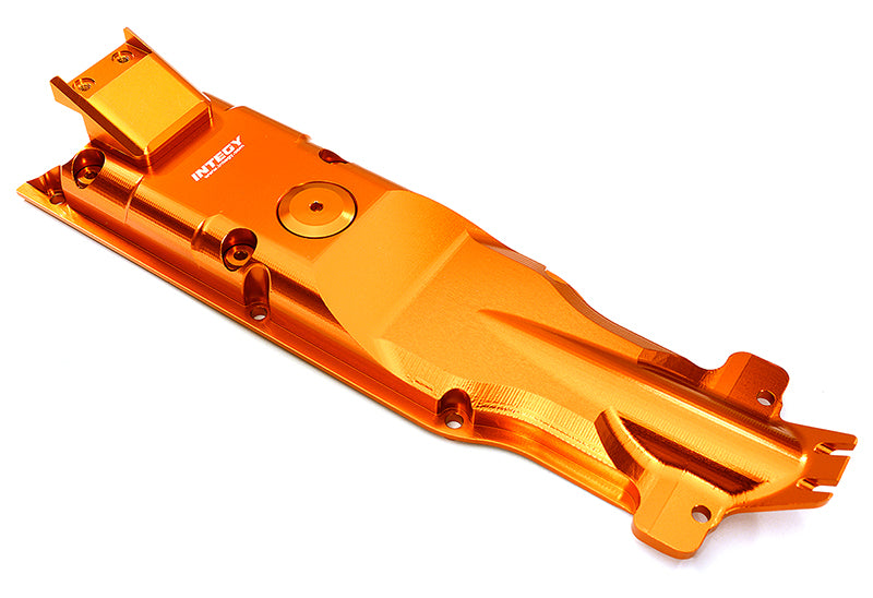 Orange Billet Machined Center Skid Plate Upgrade for Traxxas 1/10 E-Revo 2.0