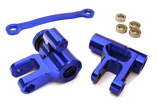 Blue Billet Machined Steering Bell Crank for Losi 1/5 Desert Buggy XL-E