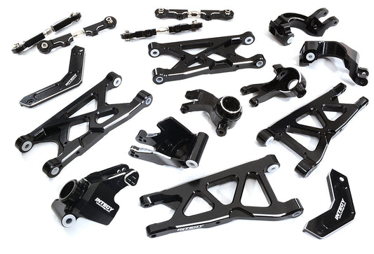 Black Billet Machined Suspension Upgrade Kit for Arrma 1/10 Granite 4X4 3S BLX