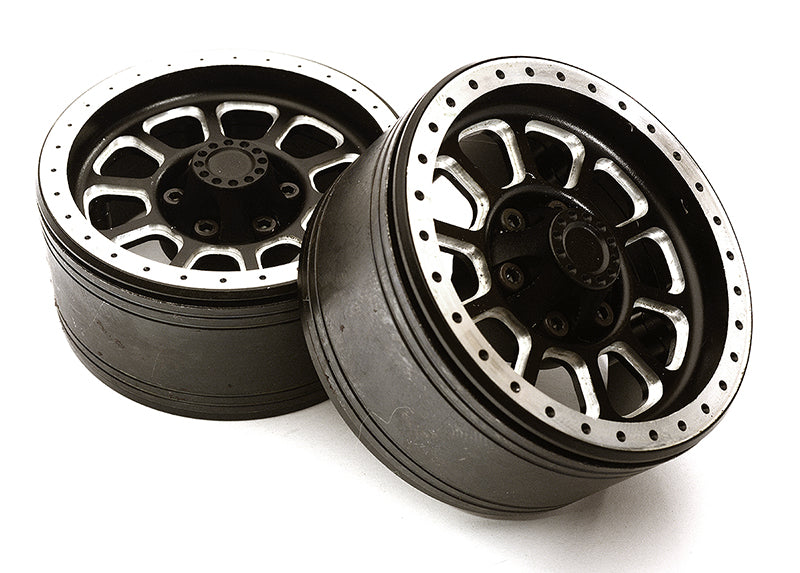 1.9 Size Billet Machined Alloy 10 Spoke Wheel(2)High Mass Type for Scale Crawler